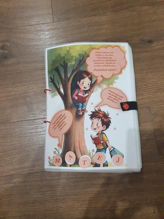 Pracovný zošit na suchý zips pre väčšie deticky,