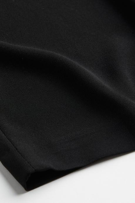 Čierne sukňové nohavice l, h&m,l