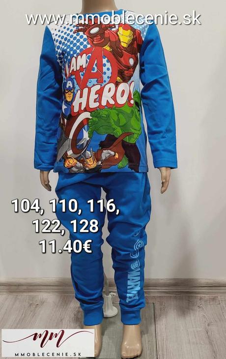 Pyžamo avengers, disney,104 / 110 / 116 / 122 / 128