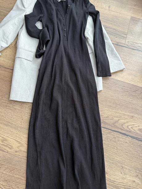 Dlhé čierne šaty, reserved,xs