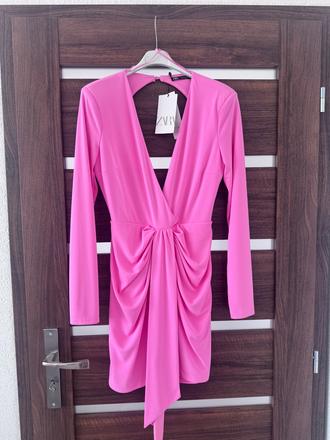 Ruzove saty zara, zara,m