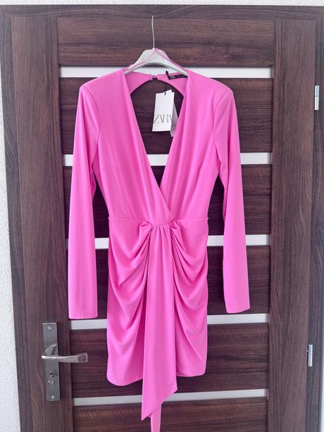 Ruzove saty zara, zara,m