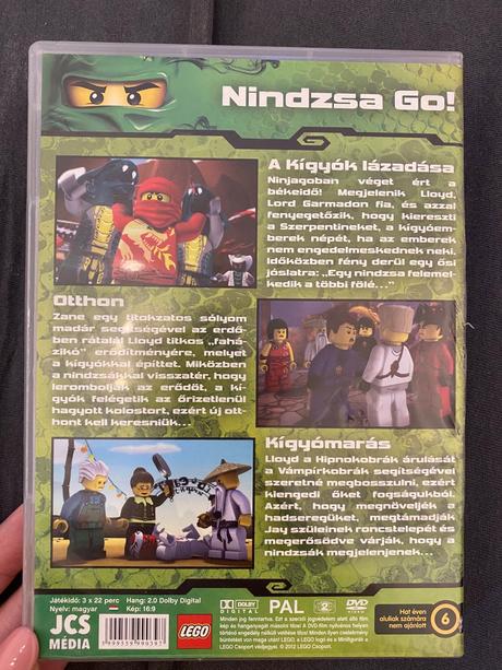 Dvd ninjago po maďarsky, 