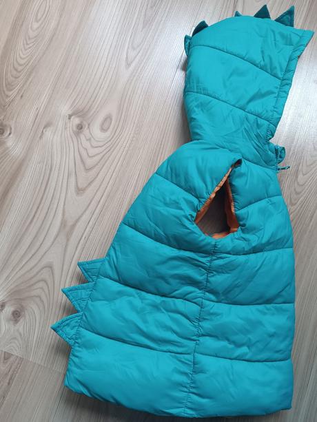 Chlapčenska vesta dino vzor s kapucňou, 92