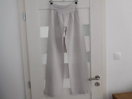 Ľanové nohavice s pružným pásom-s, 34/32, s