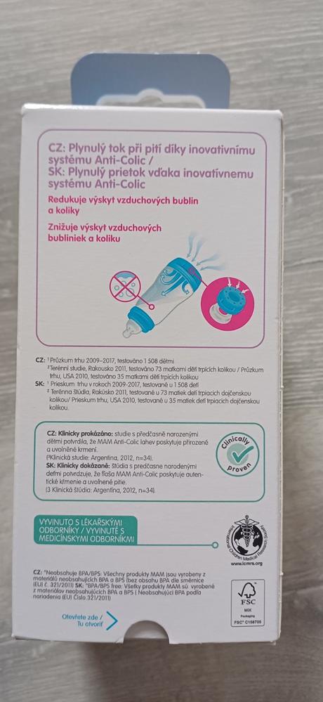 Dojčenská antikolikova flasa, 