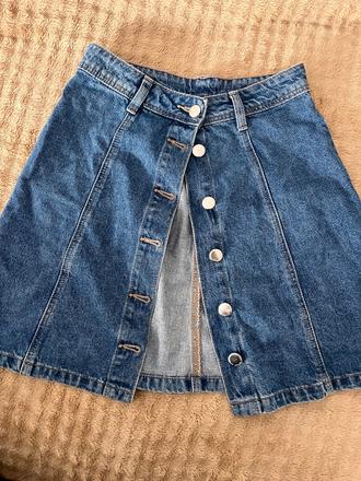 Riflová sukňa, h&m,32