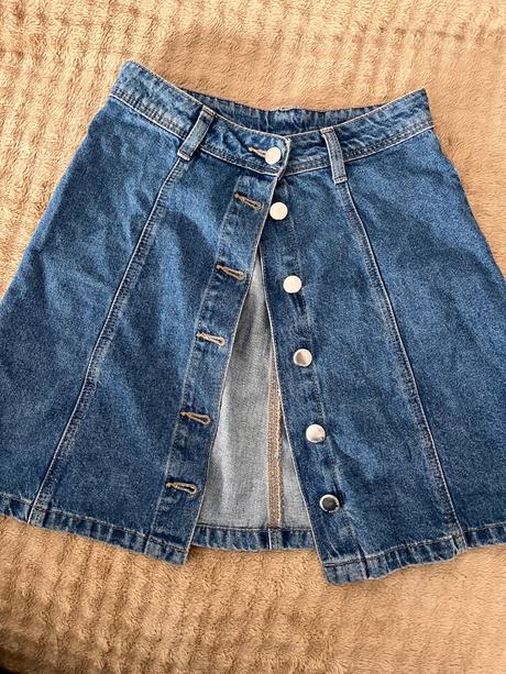 Riflová sukňa, h&m,32