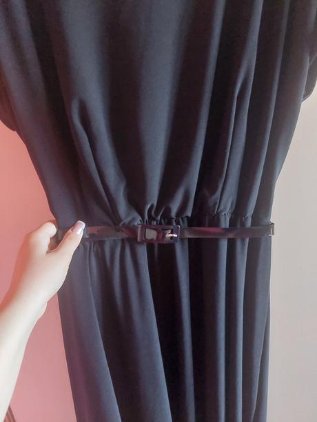 Čierne elegantné šaty, xl