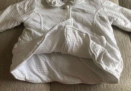 Biely bavlnený kabát 80, 80