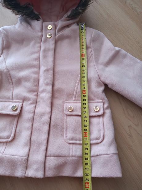 Ružový kabátik s kapucňou, 98