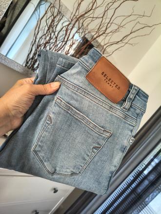 Selected femme svetlo modré skinny s, s
