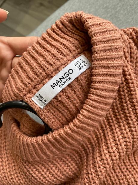 Pletený dámsky sveter, mango,s
