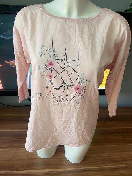 Orsay ruzove tricko so vzorom, orsay,m