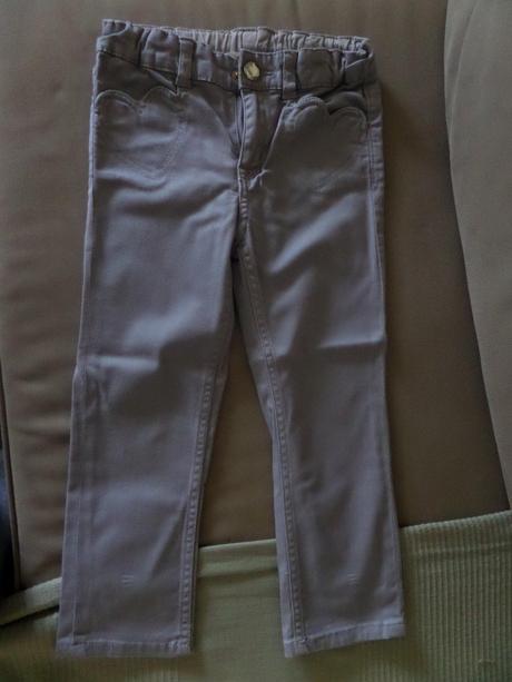 Sivé nohavice, h&m,104