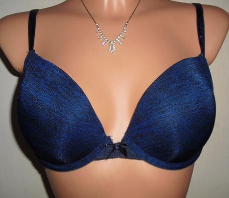 Modra elegantna podprsenka, 80b