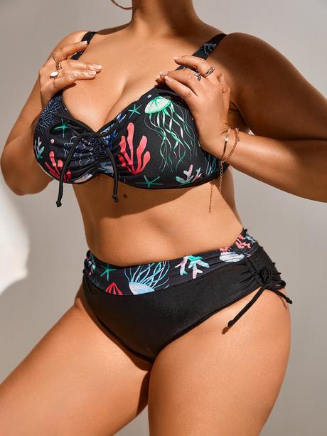 Plavky kvetina, 4xl / xl / xxl / xxxl