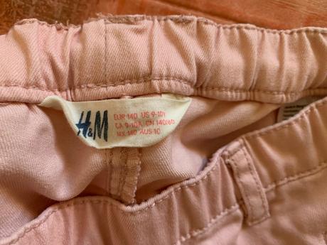 Džegínsy, elastické nohavice, h&m,140