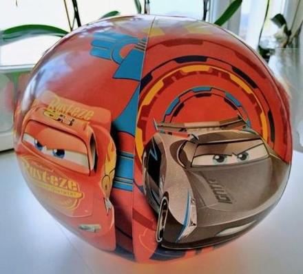 Detská nafukovacia plážová lopta cars 3,
