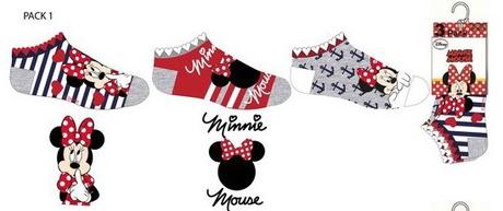 Dievčenské ponožky disney minnie členkové šedé, disney,31 / 32 / 33 / 34