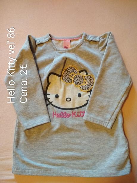 Hello kitty teplejšie tričko dlhý rukáv, disney,86