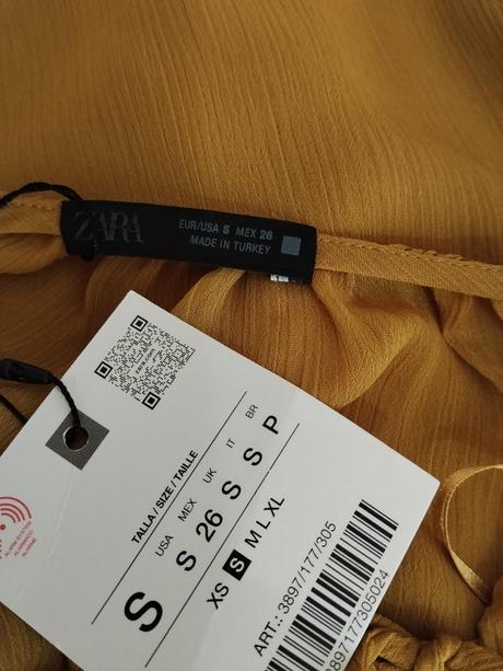 Zara romantická volánová blúzka, zara,s