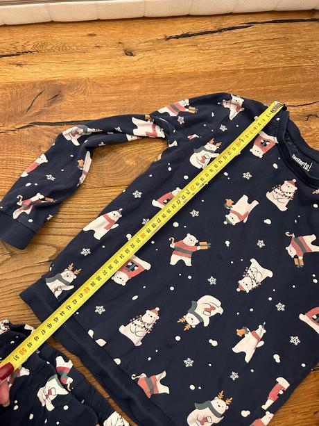 Pyzamo vianocne s medvedikmi, pampolina,134