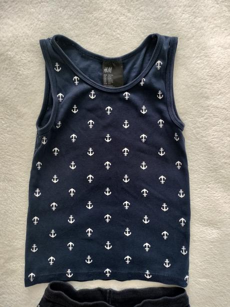 Šortky a tielko, h&m,110