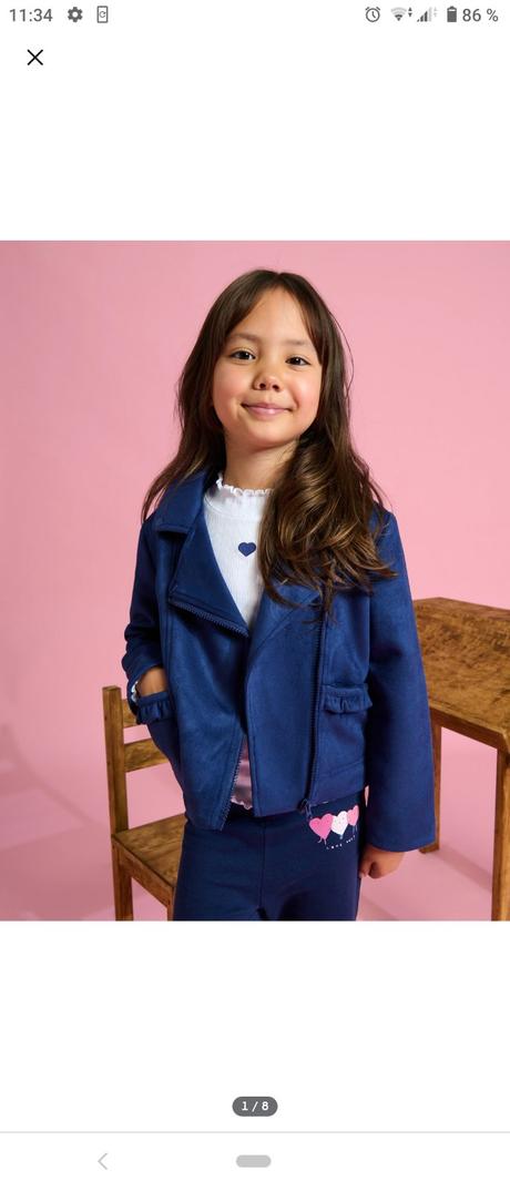 Sinsay nádherná tmavomodrá motorkárska bunda, sinsay,140