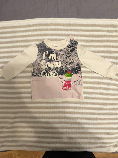 Tričko dlhý rukáv 3-6 m(62/68 cm), f&f,62