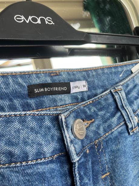 Sinsay modre boyfriend slim jeans džinsy rifle, sinsay,m