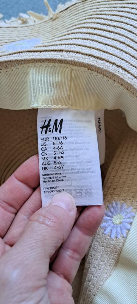 Slamený klobúk, h&m,116