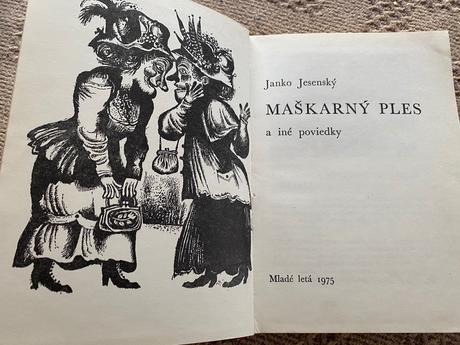 Retro stará kniha maškarný ples 1975 janko jesensk, 