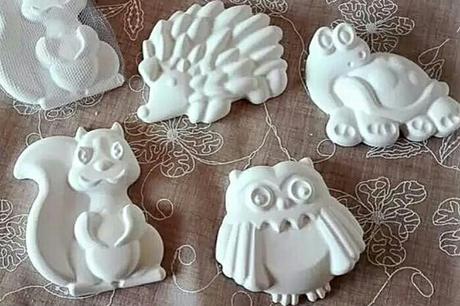 Veľká 6 zvieratkova silikónová forma,