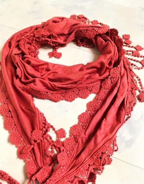 Bavlnená šatka na krk, l