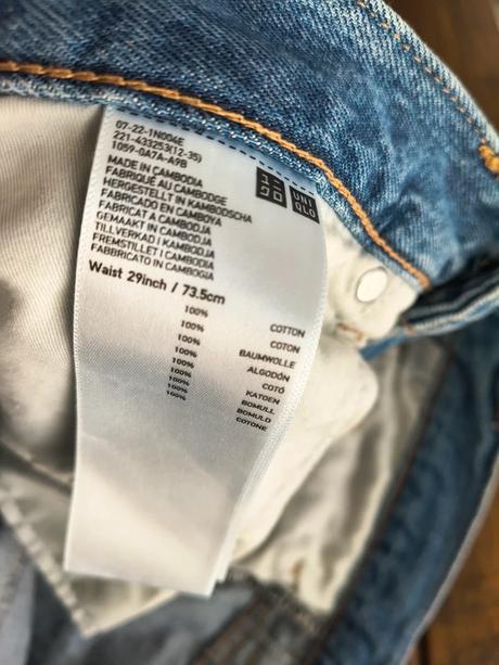 Uniqlo riflové šortky s vysokým pásom m-l, m