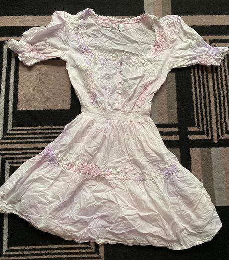 Melírové romantické šaty 34/36 asos, 36