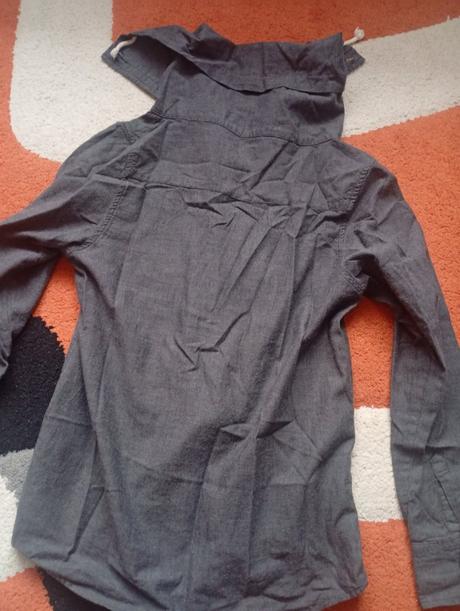 Šedá frajerska košeľa 11-13 r., rebel,158