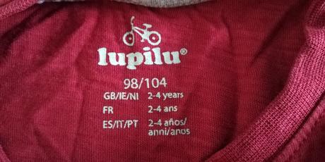 Tričká s dlhým rukávom 98/104, lupilu,98