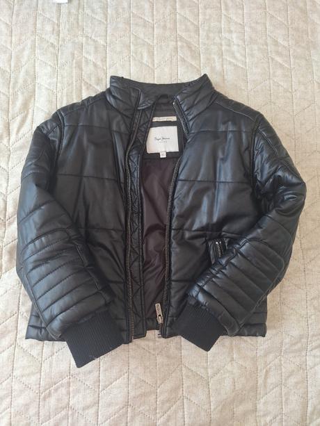 Koženková zateplená bunda, pepe jeans,122