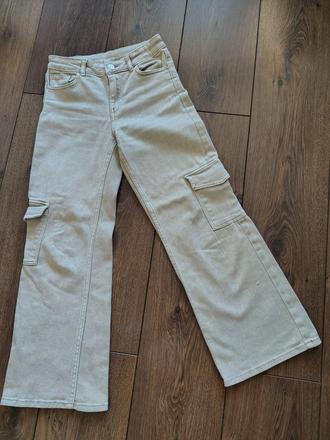 Kapsáčové nohavice - široké, h&m,134