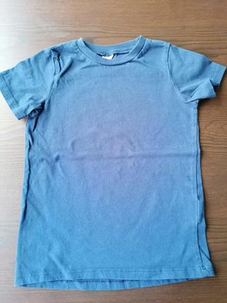 Tmavomodré basic tricko, h&m,104