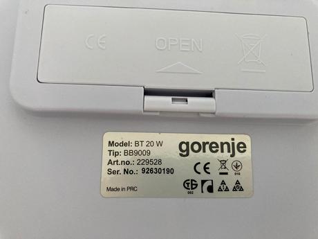 Digitálna detská váha gorenje bt 20 w do 20 kg, gorenje