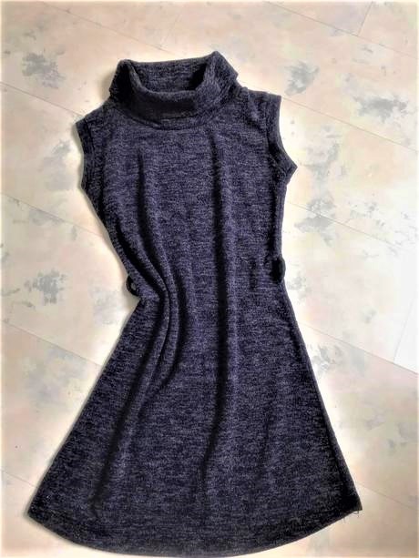 Teplá vlnená šatová sukňa, s