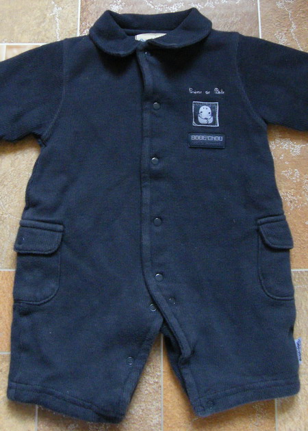 Tmavomodry podsity novorodenecky overal, 56