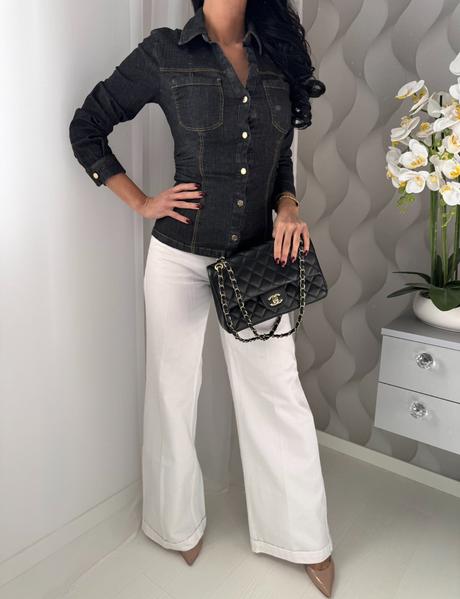 Zara - džínsová košeľa, zara,xs