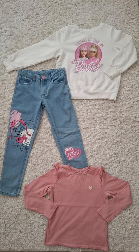 Rifle labková patrola, mikina barbie, tričko, 122–134