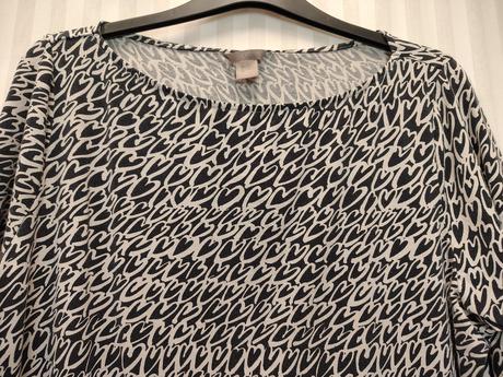Dámsky čierno biely elastický top, h&m, xxxl, h&m,xxxl
