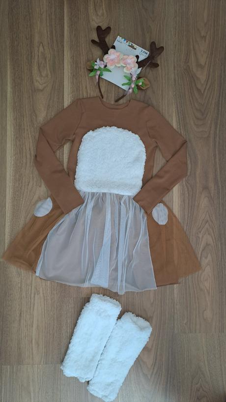 Sukňa (šaty) srnka s čelenkou, 