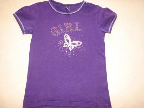 Motýlikové tričenko popretkávané striebornou, 128